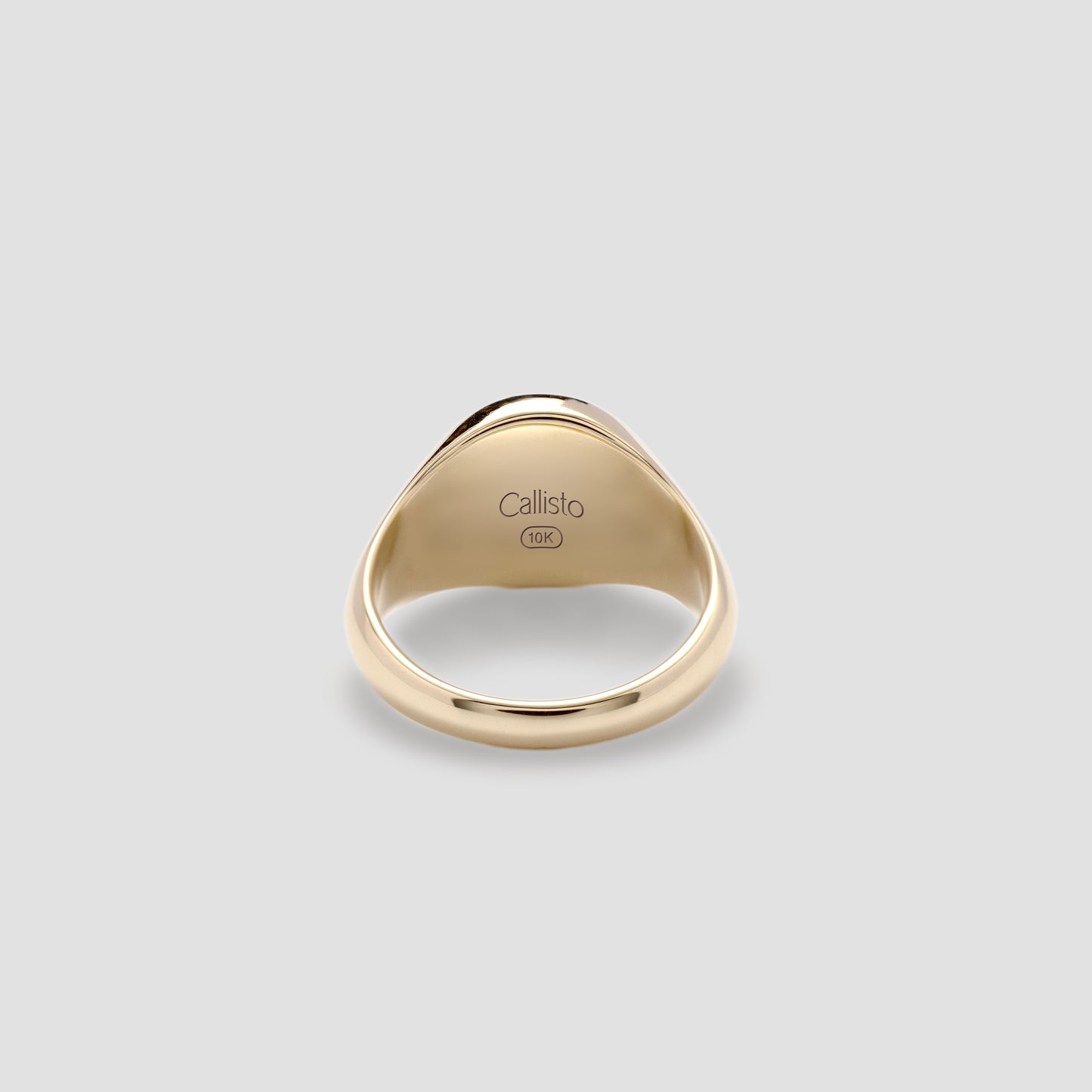 Gold Signet Ring Round