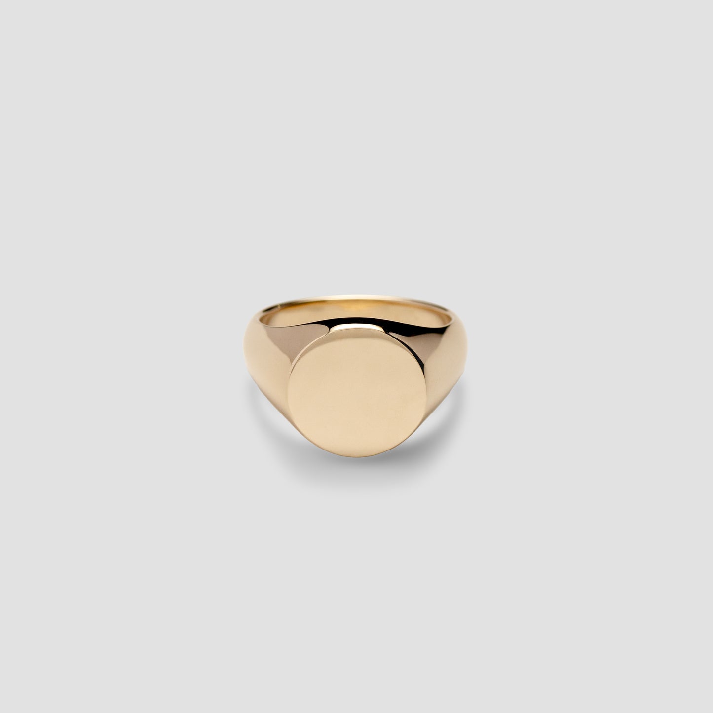 Gold Signet Ring Round