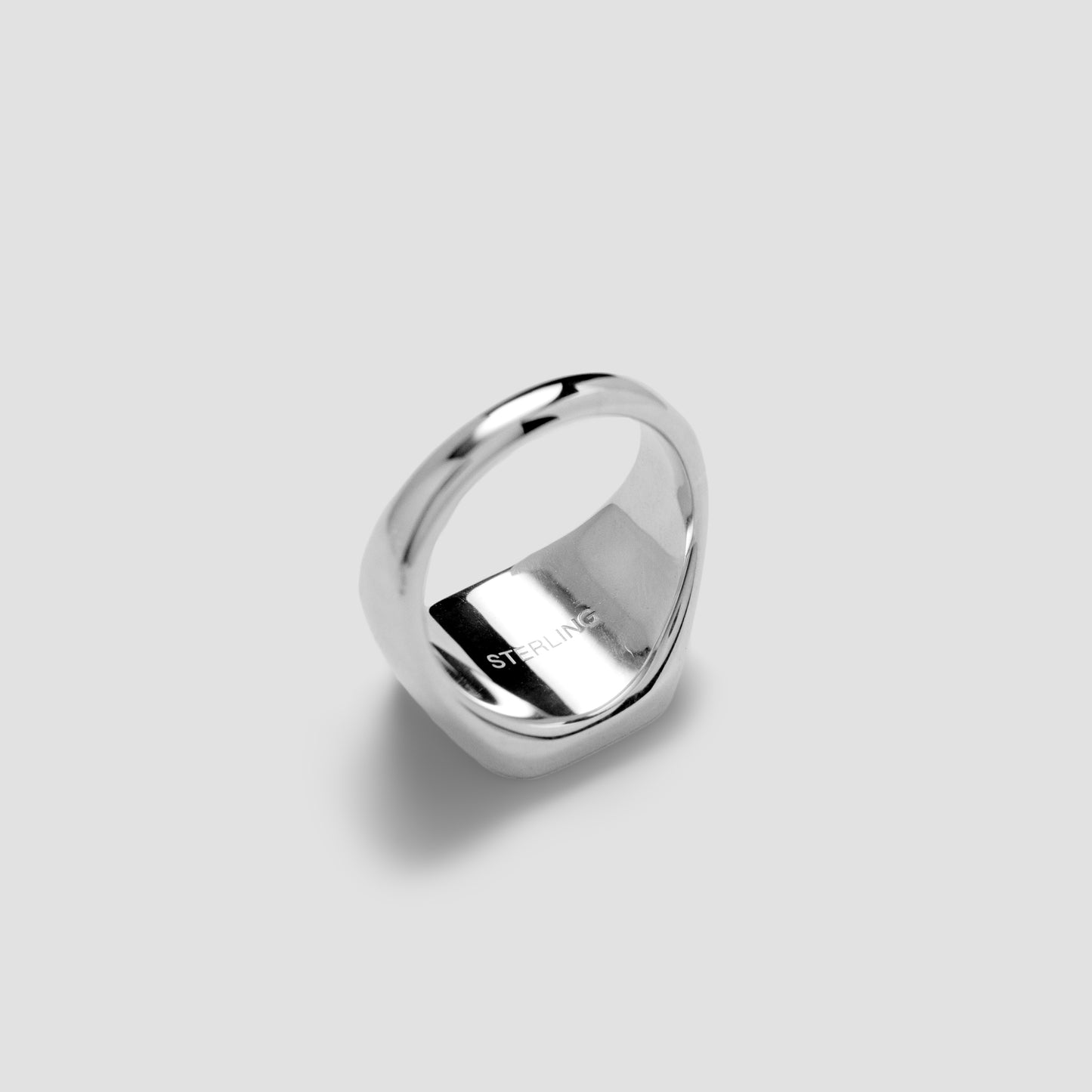 Sterling Signet Ring Square