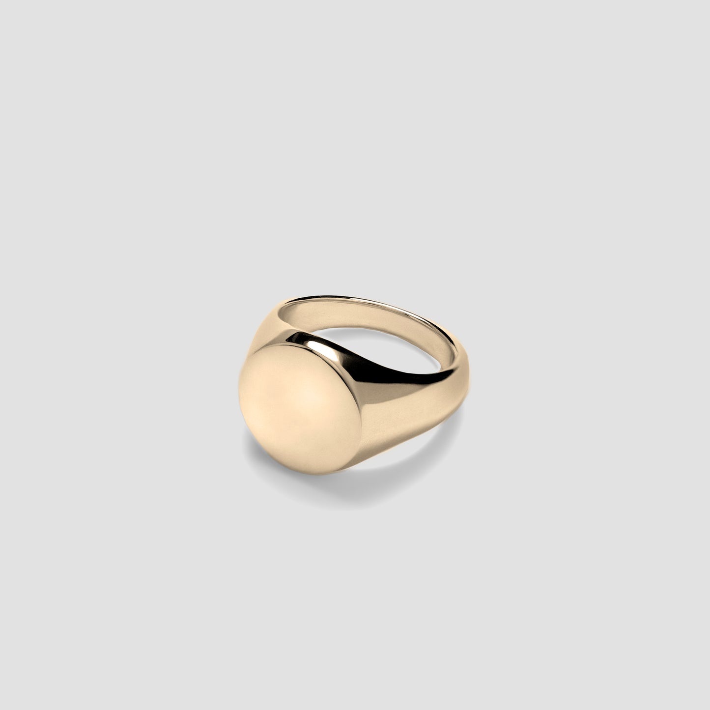 Gold Signet Ring Round