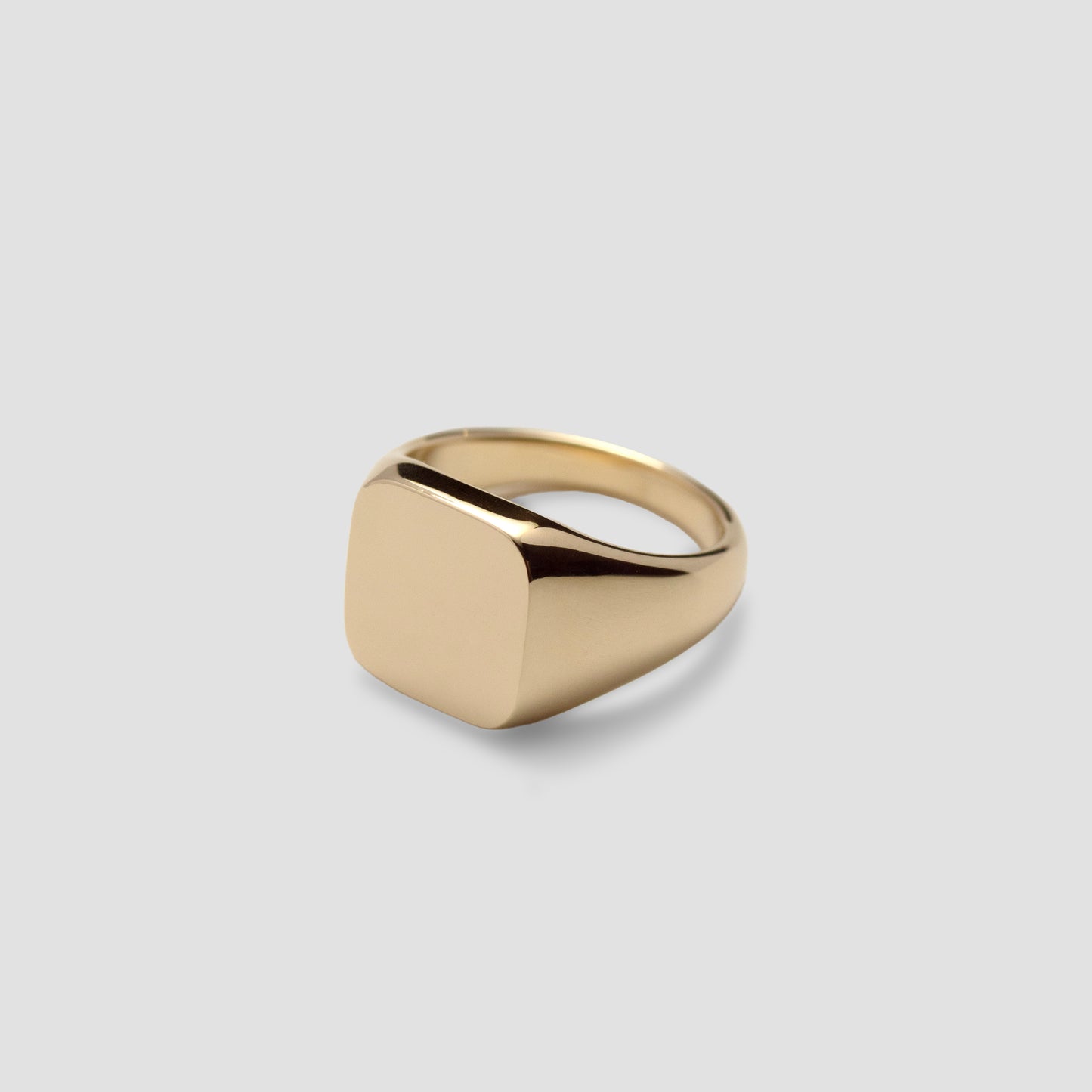 Gold Signet Ring Square