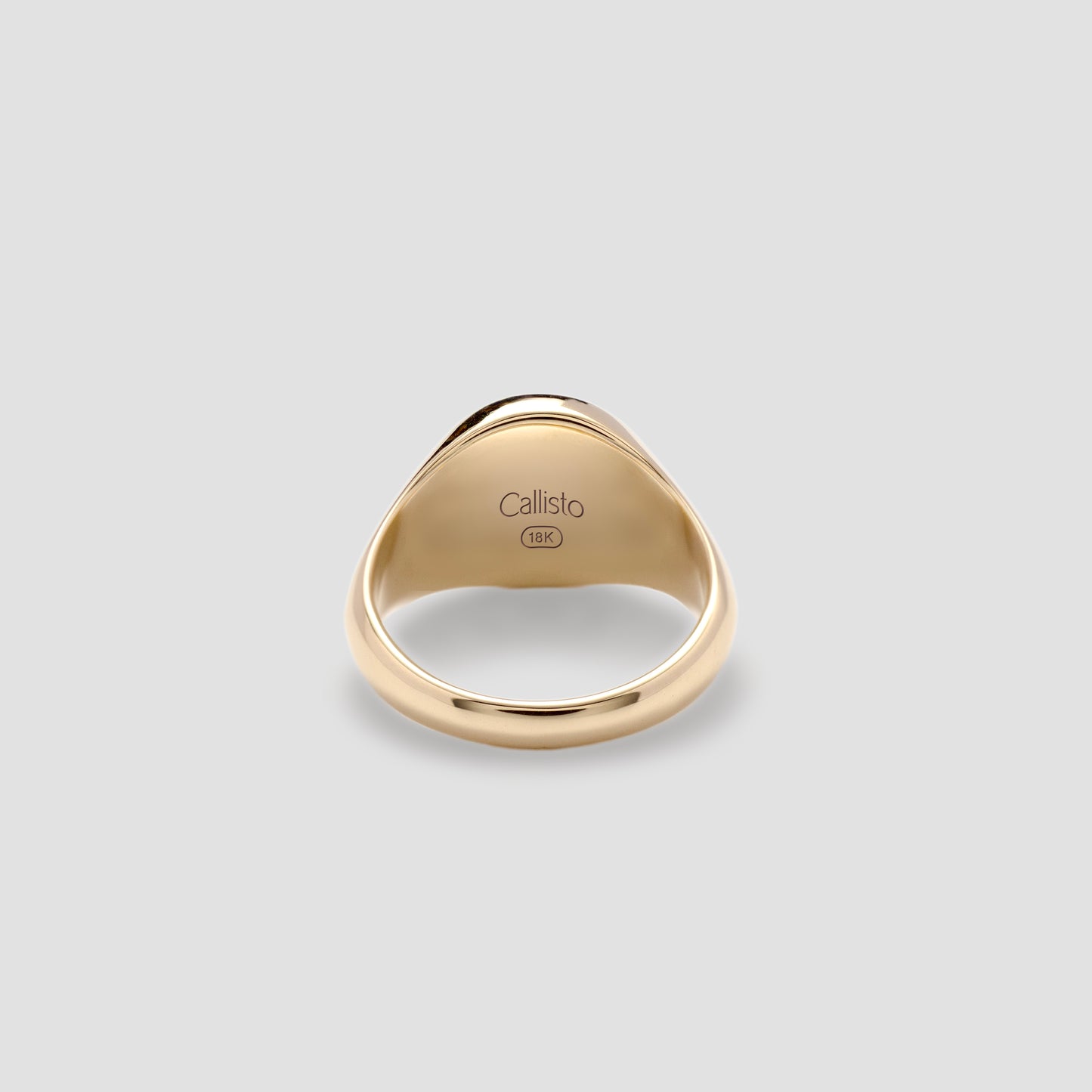 Gold Signet Ring Round