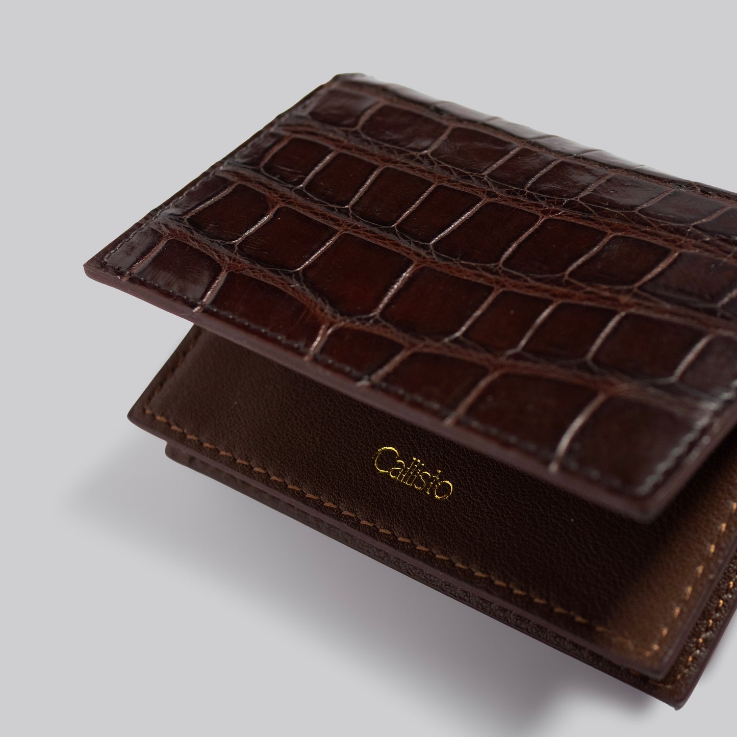 Alligator Cardcase Brown