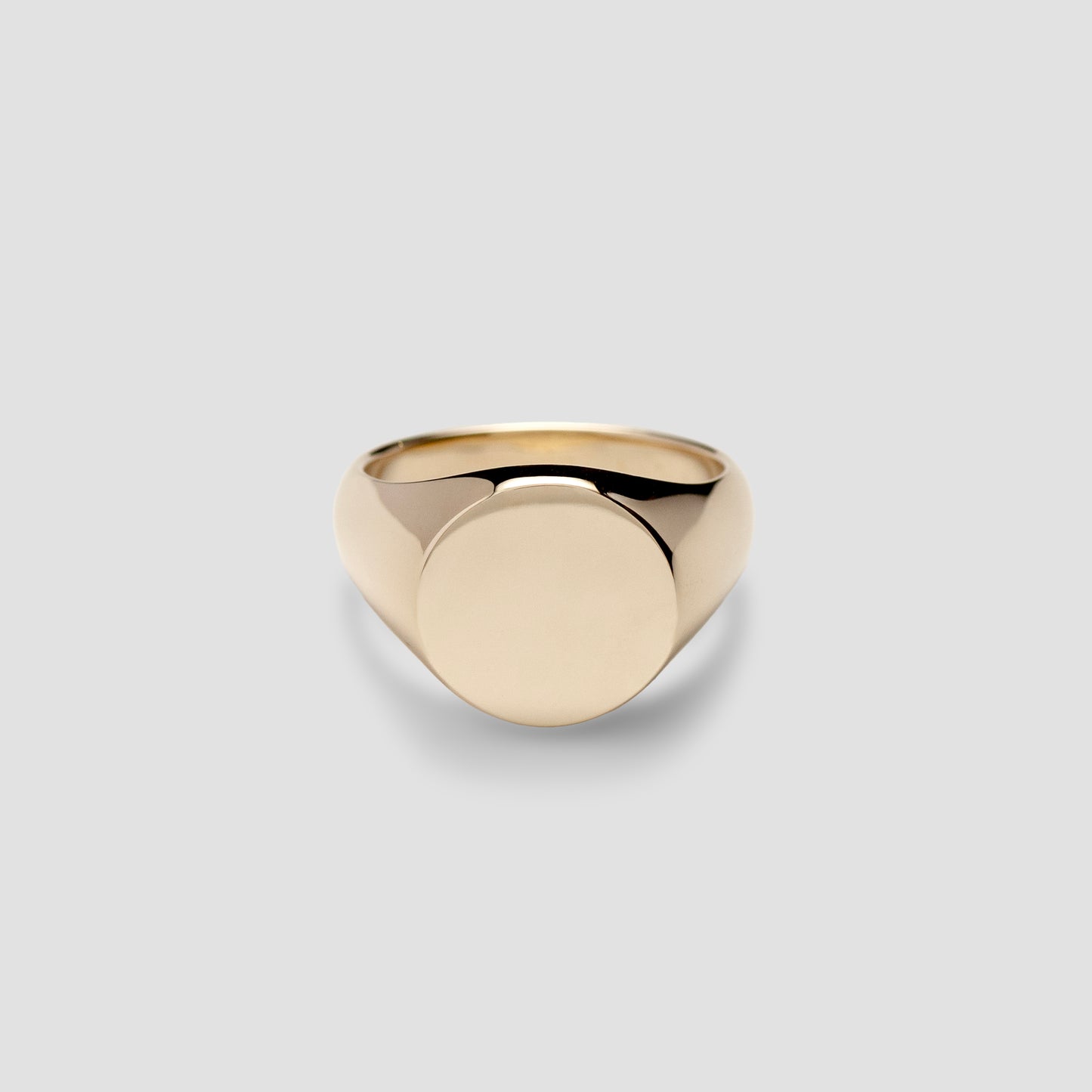 Gold Signet Ring Round