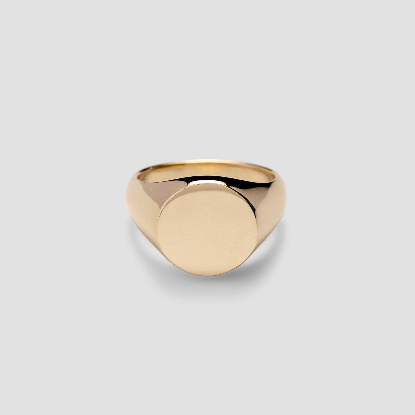 Gold Signet Ring Round