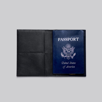 Alligator Passport Holder Black