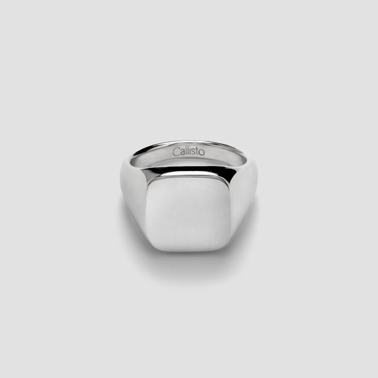 Sterling Signet Ring Square