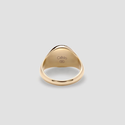 Gold Signet Ring Round