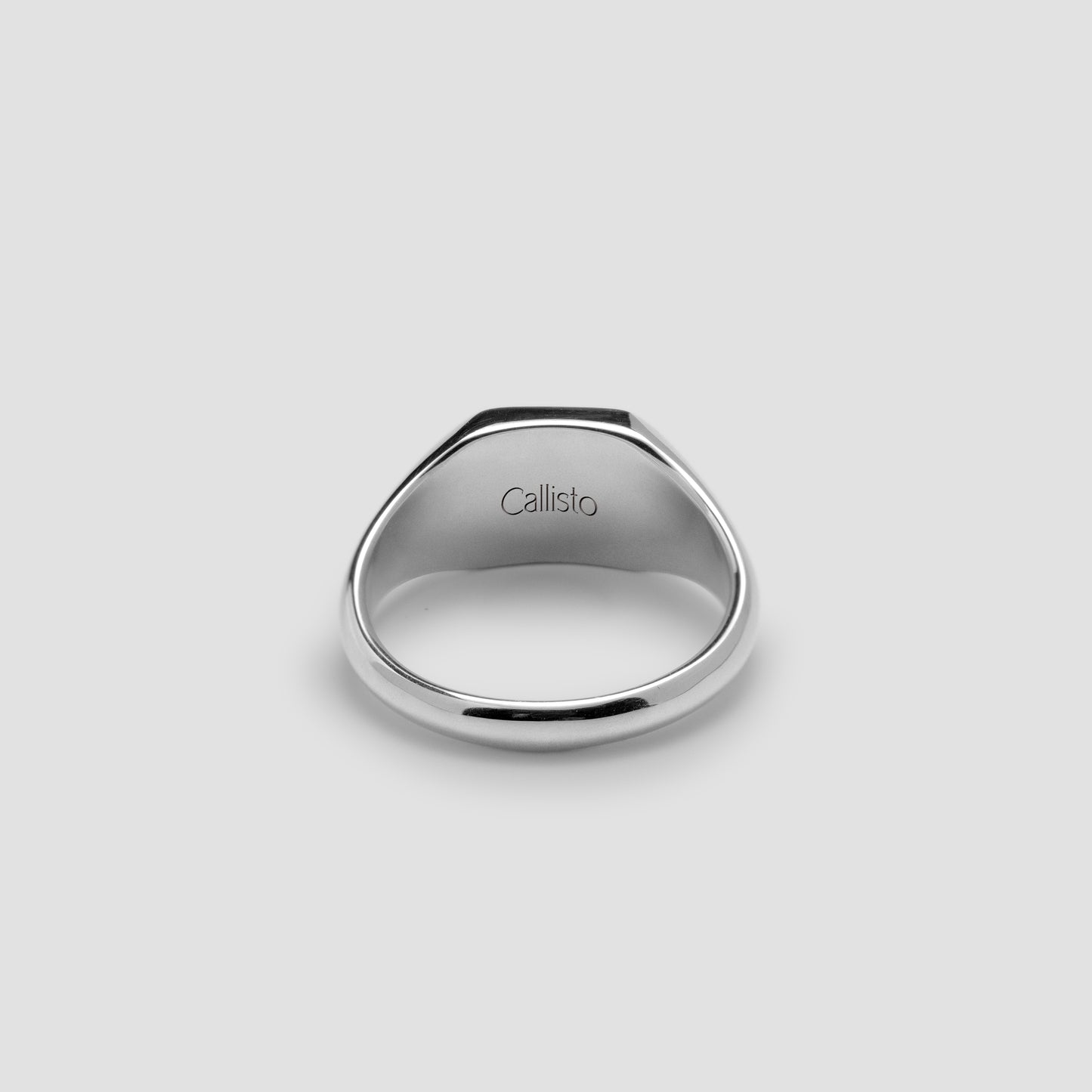 Sterling Emerald Signet Ring