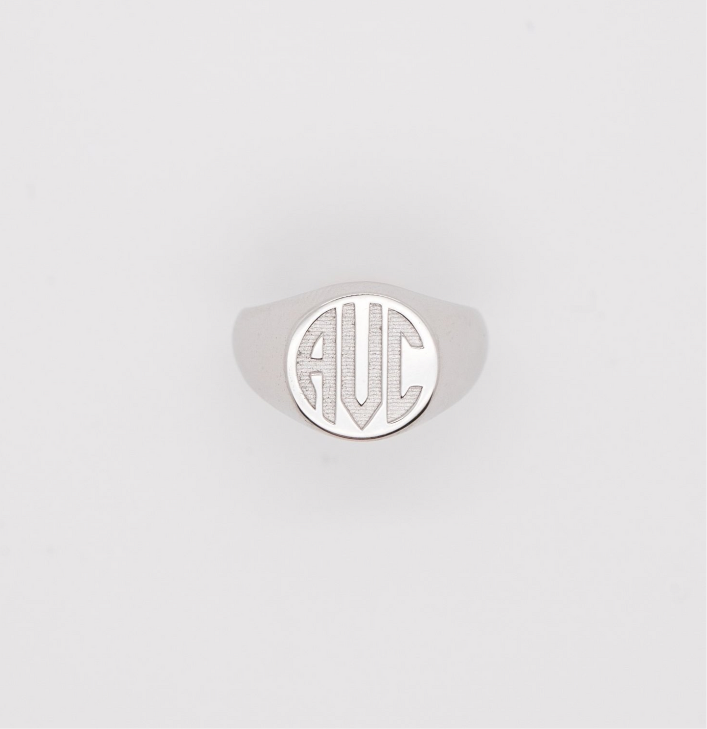 Sterling Signet Ring Round