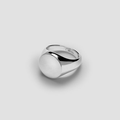 Sterling Signet Ring Round