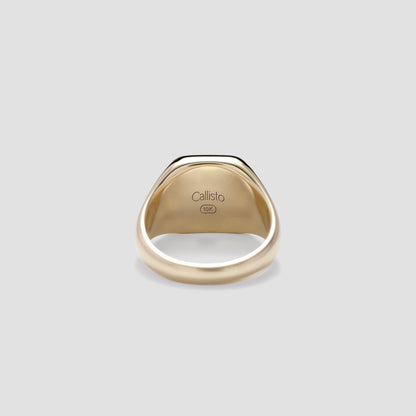 Gold Signet Ring Square