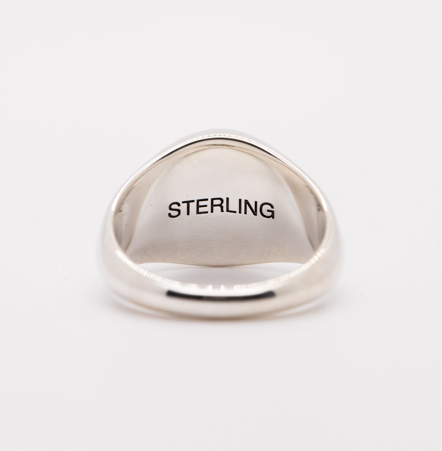 Sterling Signet Ring Round