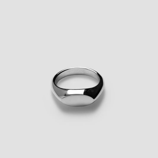 Callisto × GROOVY Sliver Signet Ring “Fine”