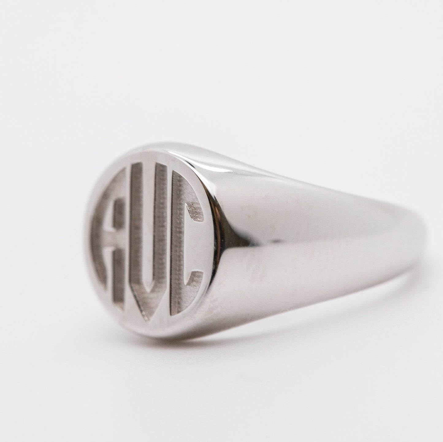 Sterling Signet Ring Round