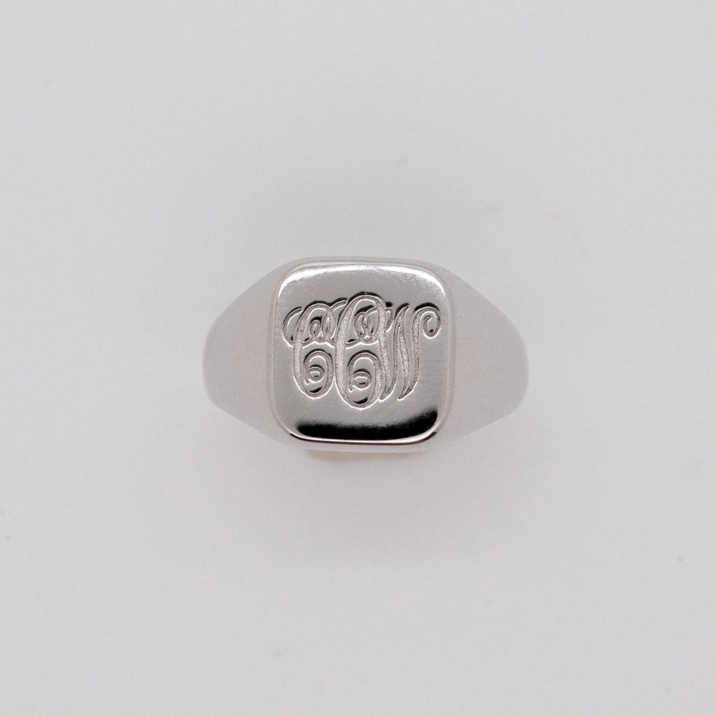 Sterling Signet Ring Square