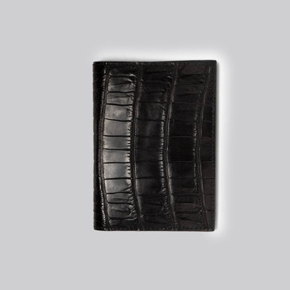 Alligator Passport Holder Black